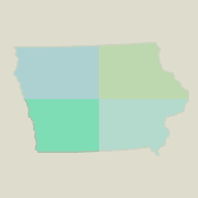 Southwest Iowa boating map.
