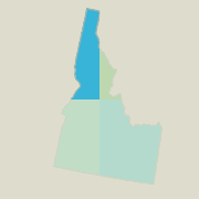 Northwest Idaho boating map.