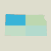 Northwest Kansas boating map.