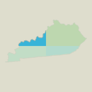 Northwest Kentucky boating map.