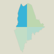 Northwest Maine boating map.