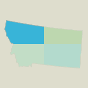 Northwest Montana boating map.