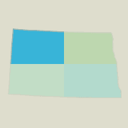 Northwest North Dakota boating map.