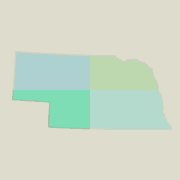 Northwest Nebraska boating map.