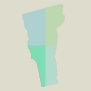 Southwest Vermont boating map.