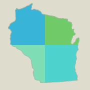 Wisconsin locator map - boat rentals.