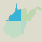 Northwest West Virginia boating map.