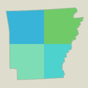 Arkansas locator map - boating opportunities.