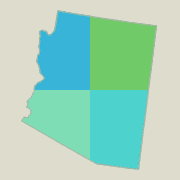 Arizona locator map - boating opportunities.
