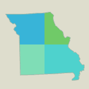 Missouri locator map - boating opportunities.