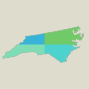 North Carolina locator map - boating opportunities.