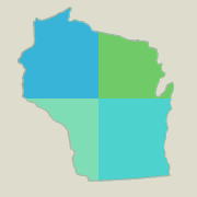 Wisconsin locator map - boating opportunities.